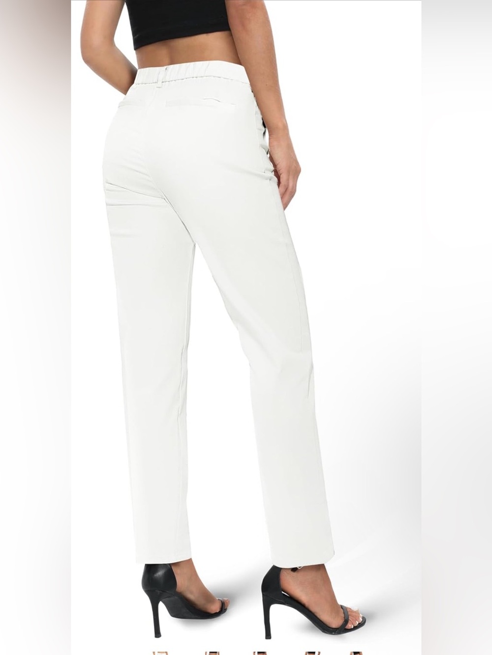 Women's Straight Leg Pants in White